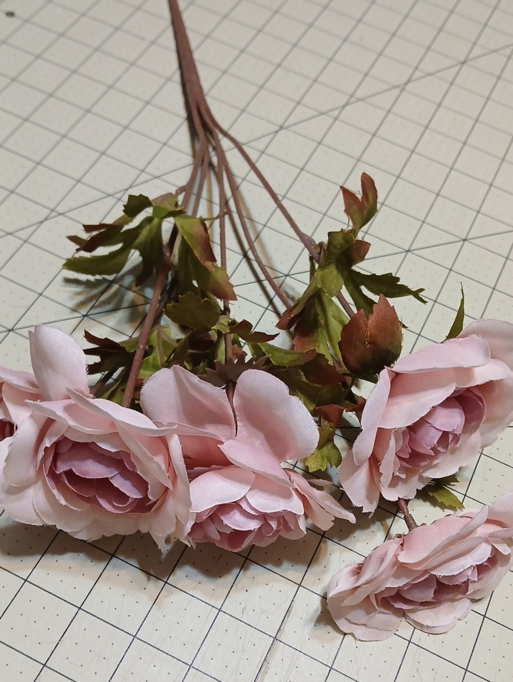 Pink Artificial Rose Stem Bouquet